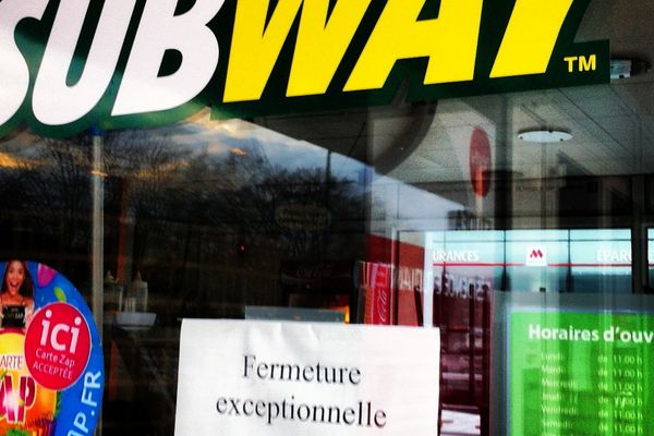 Le restaurant Subway St Serge fermé