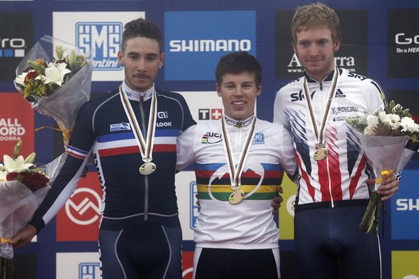 Le Lodévois Victor Koretzky en argent lors des championnats du monde espoirs de VTT, à Vallnord, en Andorre - 4 septembre 2015