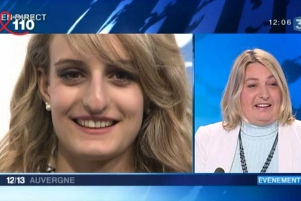 C'est en direct sur France 3 Auvergne, le 27 mars 2015, que Gabriella Papadakis a reçu les félicitations de sa maman après le titre mondial de danse se glace obtenu à Shanghaï avec Guillaume Cizeron.