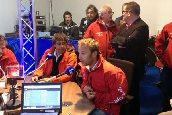 L'an dernier déjà, au Havre, Laurent Voulzy était venu à bord du Class40 de Jean-Christophe Caso 