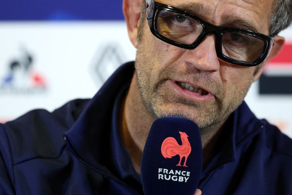 Le sélectionneur du XV de France de rugby, Fabien Galthié, s'est exprimé à Pairs lors d'une conférence de presse ce mercredi 8 novembre 2023.