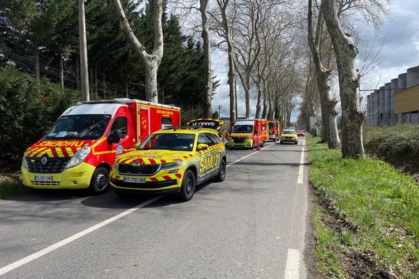 Dimanche 2 avril, une voiture a percuté un platane au niveau de la commune de Baziège (Haute-Garonne).