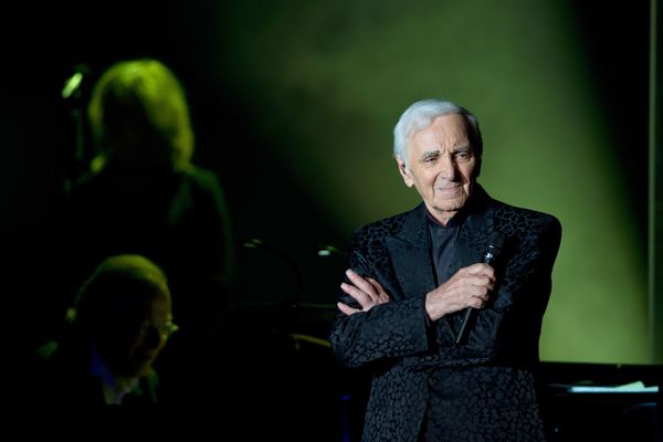 Charles Aznavour en concert à Berlin, Allemagne, le 22 Mai 2014, lors de ses 90 ans. 