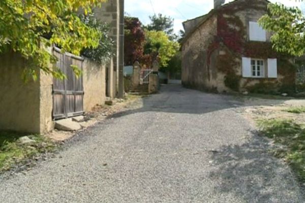 Le village de Flaux, un an après les inondations. Octobre 2015.