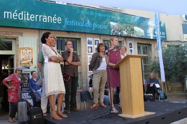 Archives. Ouverture de la 17e édition du festival de poésie des Voix de la Méditerranée juillet 2014.