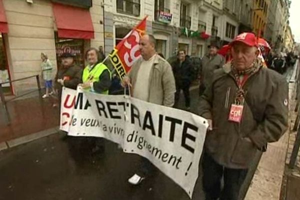 Les retraités dans la rue (28 mars) - La manifestation stéphanoise 