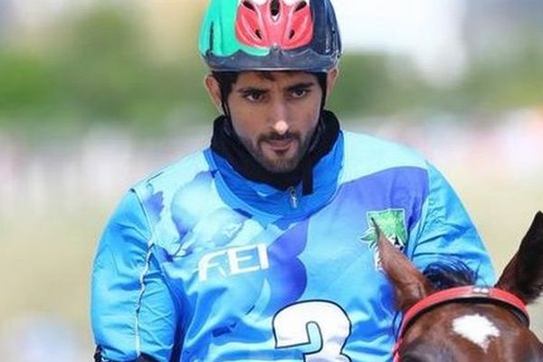 Le Sheikh Hamdan bin Mohamed al Maktoum, vainqueur de l'épreuve d'endurance aux JEM 2014