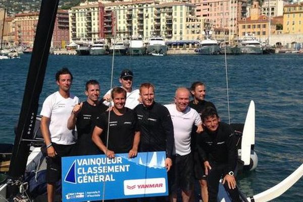 L'équipage franco-suisse Spindrift a remporté ce samedi à Nice le 38e Tour de France à la voile (TFV.