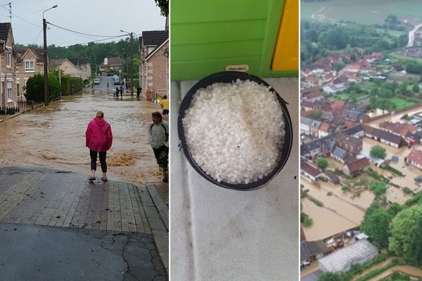 Pluie ou grêle, les averses orageuses ont été localement intenses. Très intenses.