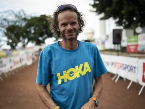 Ludovic Pommeret, ici en 2021 à La Diagonale des Fous, a remporté la Hardrock 100 aux États-Unis ce samedi 13 juillet.