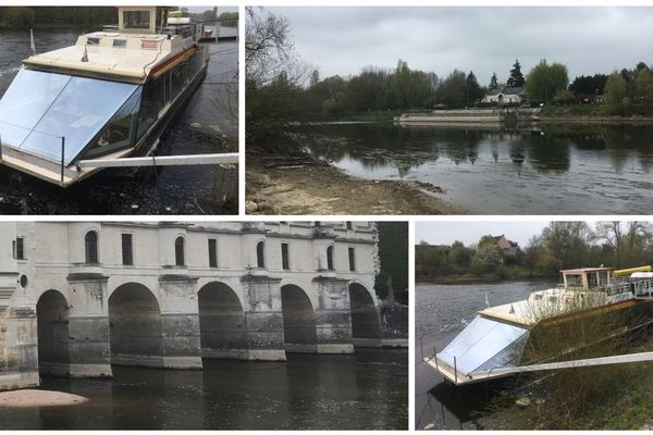 Le Château de Chenonceau est menacé également par la sécheresse sur Cher. 