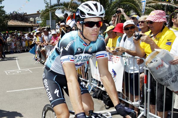 Sylvain Chavanel, en Corse, au départ de son 13ème Tour de France.