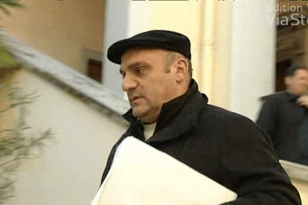 03/12/2013 - Paul-Jo Caitucoli à sa sortie du palais de justice de Bastia, mardi matin