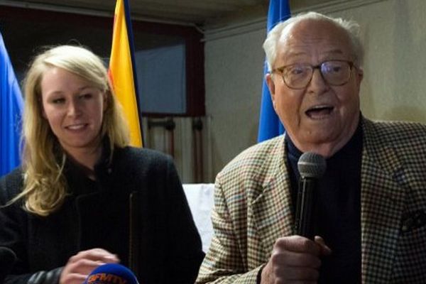 Marion Maréchal-Le Pen et Jean-Marie Le Pen en mars dernier.
