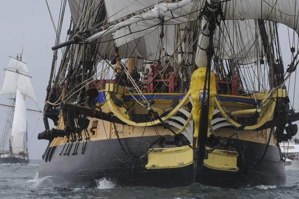 L'Hermione quittera Rochefort en février 2018 pour une campagne de quatre mois en Méditerranée. 