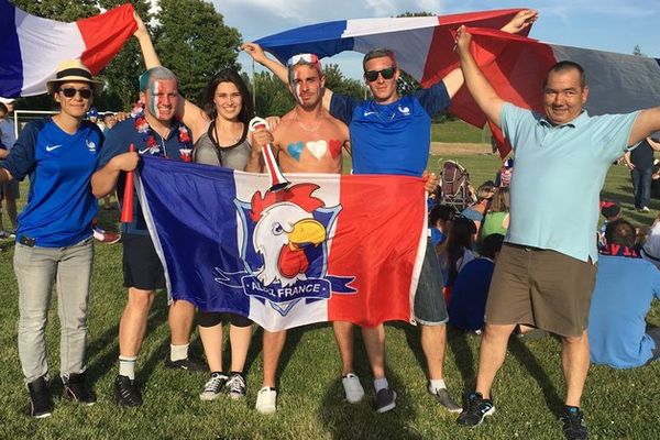 Supporters français à Saint-Dizier.