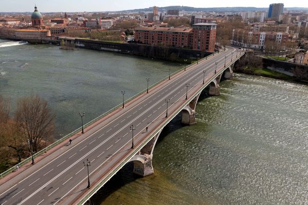 Toulouse en mars 2020 durant le confinement.