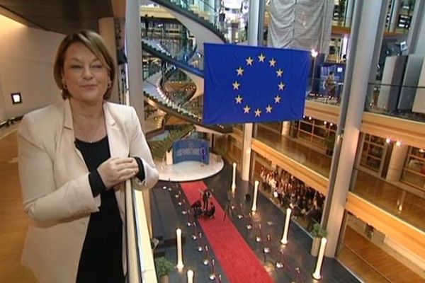 Nathalie Griesbeck au Parlement Européen à Strasbourg en décembre 2013