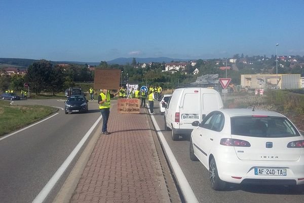 Manifestation des salariés de Basler Electric mercredi matin à Wasselonne