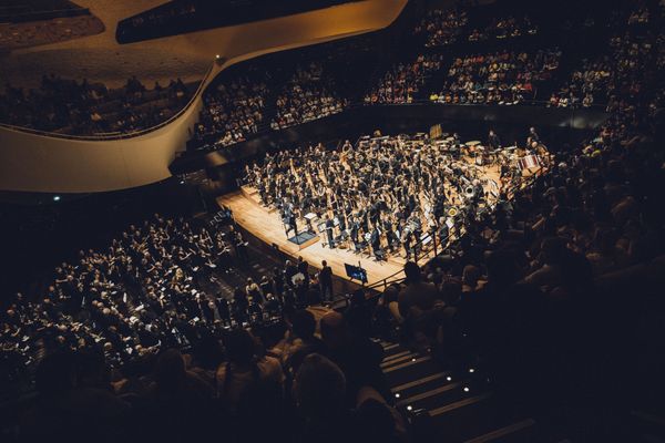 L'Orchestre d'Harmonie de la Région Centre à la Philharmonie de Paris, une scène habituellement occupée par des formations symphoniques