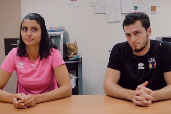 Joanna Lathoud et Axel Julien, les deux capitaines de la JDA Dijon.