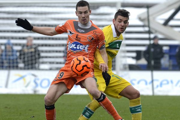 Nantes Laval en janvier 2013, les deux clubs évoluaient en ligue 2 à l'époque.