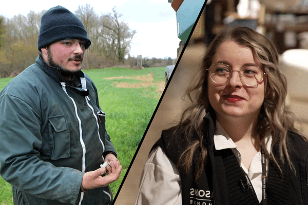 Quentin Prévost est apprenti agriculteur et souffre de troubles dys. Cécilia Becker est étudiante en Master maganement des affaires en alternance, malentendante à 80%.