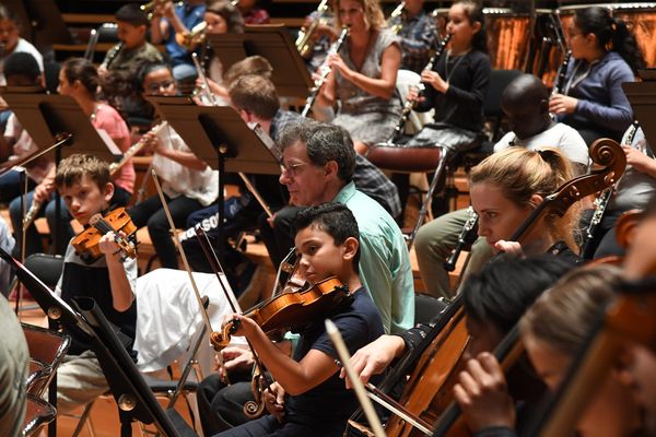 Photo d'illustration. Projet Demos dans le Nord, des enfants préparent un concert qu'ils interpréteront à Paris.