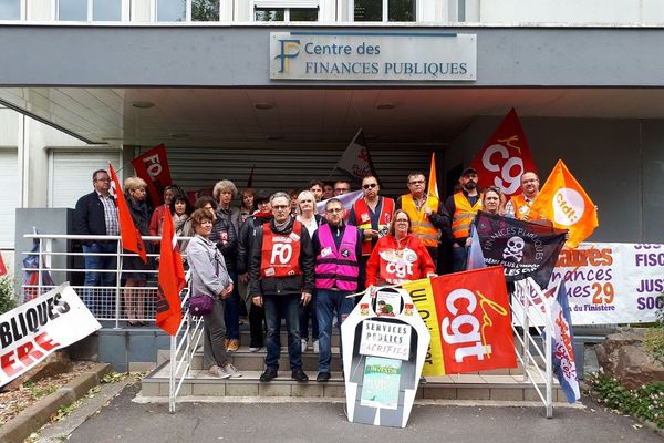 Les agents des finances publiques mobilisés à Brest