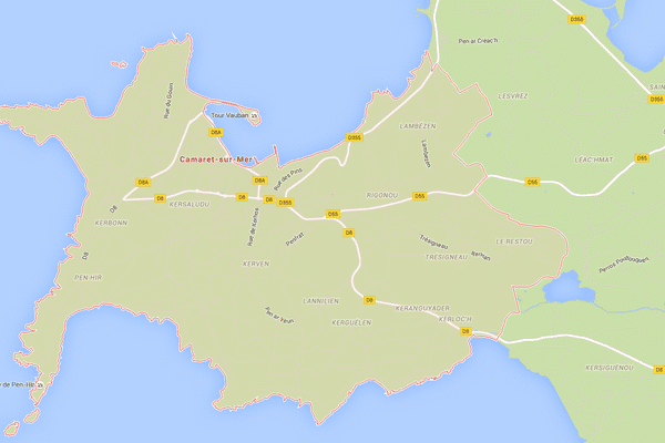 le lieu-dit Ker Lorc'h est au sud-est de la commune de Camaret