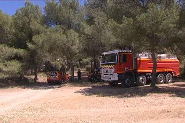 Les pompiers des Bouches-du-Rhône prépositionnés