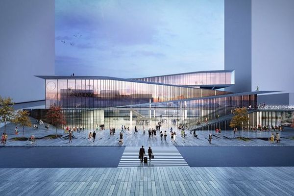 La future gare de Saint-Denis Pleyel