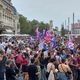 Montpellier - les manifestants contre le "coup de force de macron", place de la Comédie à 18h30 - 7 septembre 2024.