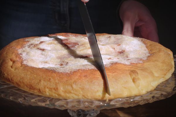 Une succulente tarte au sucre.