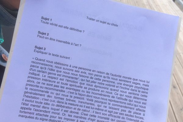 Bac 2018 A Grenoble Aux Cotes Des Candidats En Filiere Es Pour L Epreuve De Philosophie