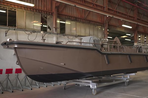 Seize bateaux comme celui-ci vont être livrés à l'armée, en vue des Jeux Olympiques de Paris.