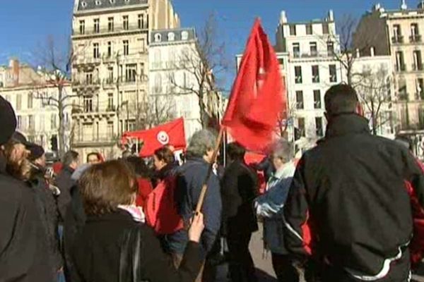 Ce matin à Marseille, manifestation de solidarité avec le peuple tunisien