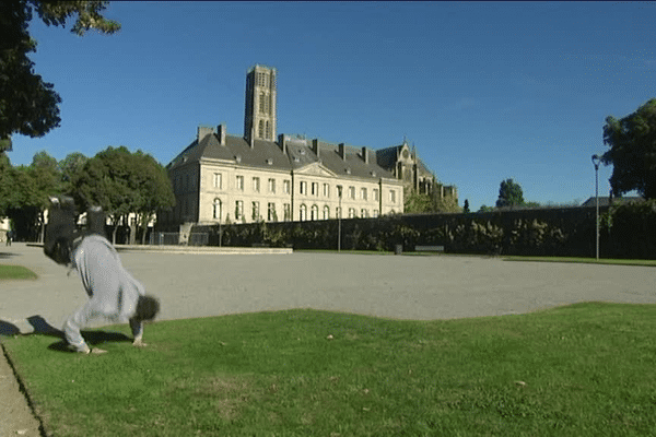 Une quinzaine de jeunes réalisent des acrobaties dans les rues de Limoges