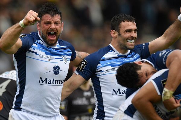 Les joueurs du Castres Olympique Rodrigo Capo Ortega et Thomas Combezou 