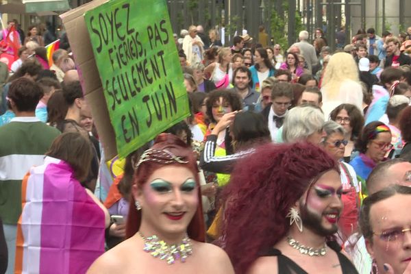 La marche des fiertés 2024 à Rouen, placée sous le signe des enjeux des élections législatives