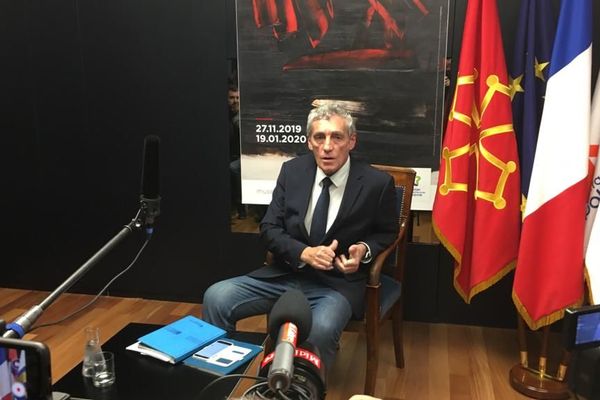 Conférence de presse de Philippe Saurel à Montpellier le 6 décembre 2019