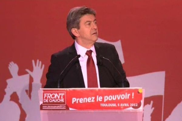 Jean-Luc Mélenchon, à Toulouse, le 5 avril 2012. 