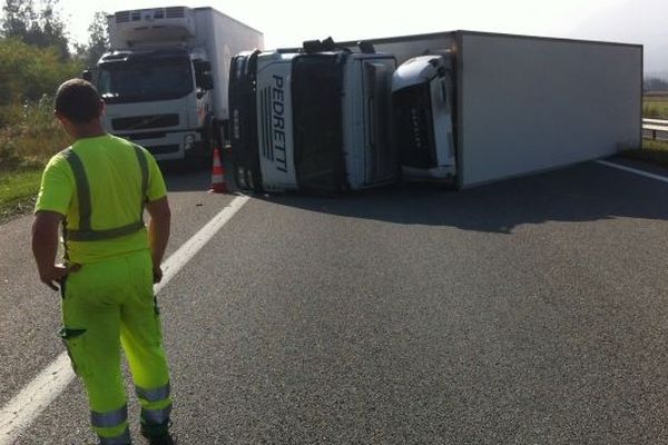 L'accident est survenu sur l' A 41 à hauteur de Sainte-Marie-d'Alloix