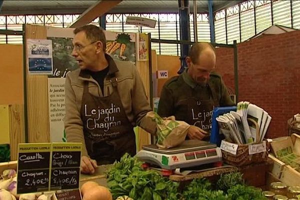 un marché chaleureux...