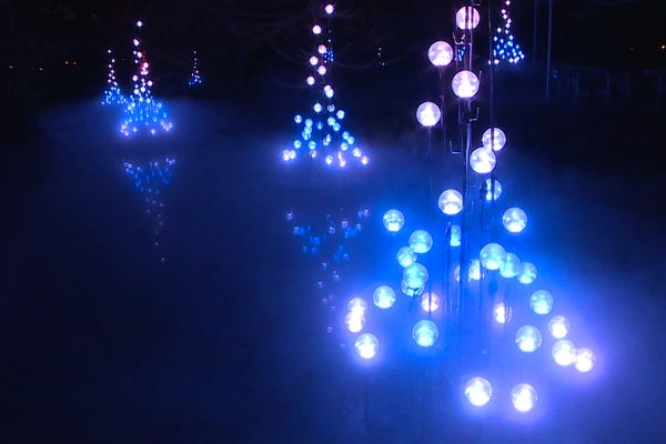 L'oeuvre, présentée au Parc de la Tête d'Or à Lyon, s'inspire du phénomène des geysers. Si les plus connus sont en Islande, on en trouve un peu partout dans le monde et même en France.