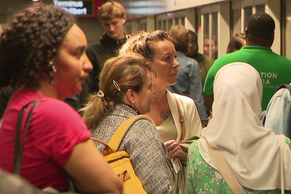 Patience de rigueur dans le métro lillois.