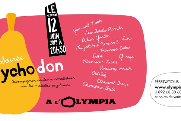 Soirée Psychodon le 12 juin 2019 à l'Olympia