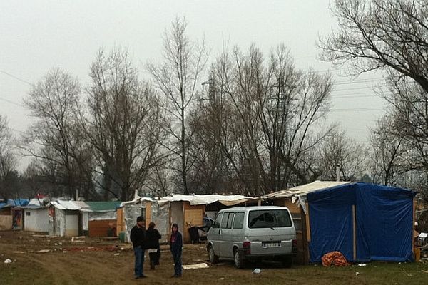 Le camp de St Fons ce mercredi 9 janvier 