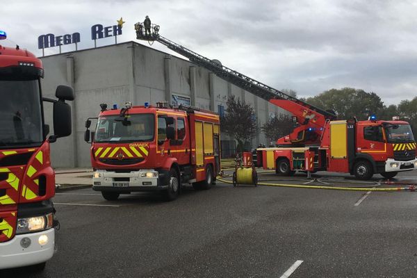 Incendie au cinéma Megarex de Haguenau.