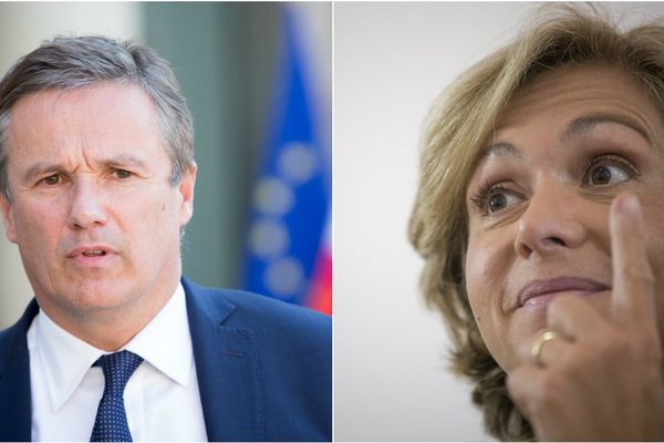 Nicolas Dupont-Aignan et Valérie Pécresse (montage).